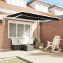 Toldo Retráctil Negro 350 x 250 cm Tela y acero en Toldos | Comprar online en Foru.es