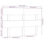 Bettkopfteil aus massivem schwarzem Kiefernholz, 164 x 3 x 81 cm von vidaXL, Kopf- und Fußteile - Ref: Foro24-819084, Preis: ...