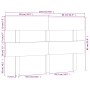 Cabecero de cama madera maciza de pino negro 164x3x81 cm de vidaXL, Cabeceros y pies de cama - Ref: Foro24-819084, Precio: 38...