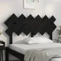 Cabecero de cama madera maciza de pino negro 132x3x81 cm de vidaXL, Cabeceros y pies de cama - Ref: Foro24-819219, Precio: 42...