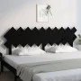 Cabecero de cama madera maciza de pino negro 196x3x80,5 cm de vidaXL, Cabeceros y pies de cama - Ref: Foro24-819244, Precio: ...