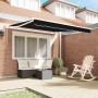 Toldo Retráctil Negro 350 x 250 cm tela en Toldos | Comprar online en Foru.es