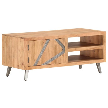Mesa de centro de madera maciza de acacia 90x45x40cm en Mesas de centro | Comprar online en Foru.es