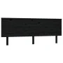 Cabecero de cama madera maciza de pino negro 204x6x82,5 cm de vidaXL, Cabeceros y pies de cama - Ref: Foro24-819194, Precio: ...