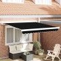 Toldo Retráctil Negro 350 x 250 cm Tela y Metal en Toldos | Comprar online en Foru.es