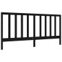Estructura de cama con cabecero madera maciza negro 200x200 cm de vidaXL, Camas y somieres - Ref: Foro24-3193815, Precio: 171...