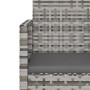 Muebles de jardín con cojines 3 piezas ratán sintético gris de vidaXL, Conjuntos de jardín - Ref: Foro24-319191, Precio: 132,...