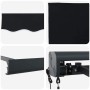 Toldo Negro 350 x 250 x 165 cm Poliéster y Aluminio en Toldos | Comprar online en Foru.es