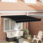 Toldo Retráctil Manual Negro 350 x 250 cm Poliéster y metal en Toldos | Comprar online en Foru.es