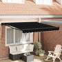 Toldo Retráctil Negro 350 x 250 cm Poliéster y metal en Toldos | Comprar online en Foru.es