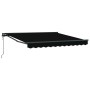 Toldo Retráctil Negro 350 x 250 cm Poliéster y metal en Toldos | Comprar online en Foru.es