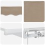 Toldo Retráctil Manual Beige 350 x 250 cm Poliéster y Aluminio en Toldos | Comprar online en Foru.es