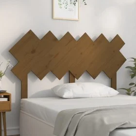 Honey brown solid pine wood bed headboard 132x3x81cm by vidaXL, Headboards and footboards - Ref: Foro24-819218, Price: 31,75 ...