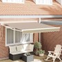 Toldo Retráctil Beige 350 x 250 cm Poliéster y Aluminio en Toldos | Comprar online en Foru.es