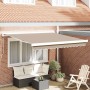 Toldo Retráctil Beige 350 x 250 cm Tela y Metal en Toldos | Comprar online en Foru.es