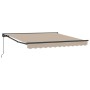 Toldo Retráctil Manual Beige 350 x 250 cm Poliéster y metal en Toldos | Comprar online en Foru.es