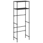 Estantería 2 niveles sobre inodoro hierro negro 53,5x28x143 cm de vidaXL, Toalleros - Ref: Foro24-343133, Precio: 25,05 €, De...