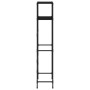 Estantería 2 niveles sobre inodoro hierro negro 53,5x28x143 cm de vidaXL, Toalleros - Ref: Foro24-343133, Precio: 25,36 €, De...