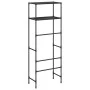 Estantería 2 niveles sobre inodoro hierro negro 53,5x28x143 cm de vidaXL, Toalleros - Ref: Foro24-343133, Precio: 25,05 €, De...