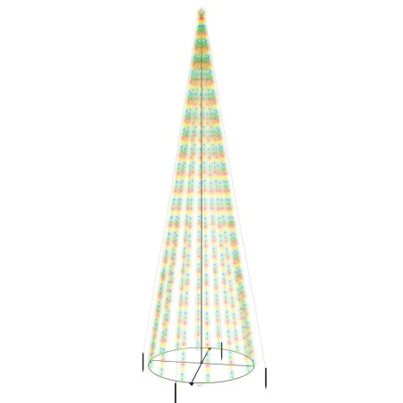 Árbol de Navidad cónico 1134 LED de colores 230x800 cm de vidaXL, Arboles de navidad - Ref: Foro24-343501, Precio: 121,34 €, ...