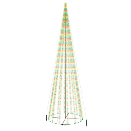 Árbol de Navidad cónico 1134 LED de colores 230x800 cm de vidaXL, Arboles de navidad - Ref: Foro24-343501, Precio: 122,86 €, ...