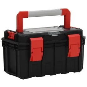 Caja de herramientas negra y roja 45x28x26,5 cm de vidaXL, Cajas de herramientas - Ref: Foro24-152099, Precio: 32,90 €, Descu...