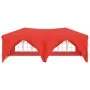 Carpa para fiestas plegable con paredes laterales rojo 3x6 m de vidaXL, Carpas y cenadores - Ref: Foro24-93548, Precio: 240,1...