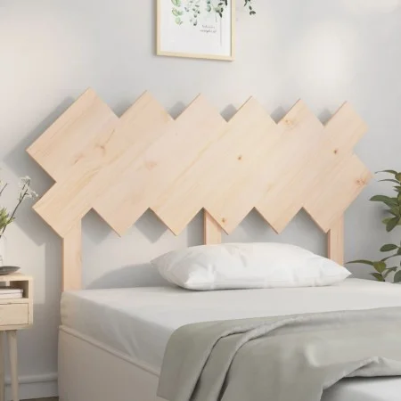 Cabecero de cama madera maciza de pino 132x3x81 cm de vidaXL, Cabeceros y pies de cama - Ref: Foro24-819215, Precio: 47,73 €,...