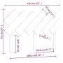 Cabecero de cama madera maciza de pino 132x3x81 cm de vidaXL, Cabeceros y pies de cama - Ref: Foro24-819215, Precio: 47,73 €,...