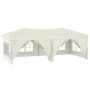Carpa para fiestas plegable con paredes laterales crema 3x6 m de vidaXL, Carpas y cenadores - Ref: Foro24-93543, Precio: 247,...