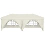 Carpa para fiestas plegable con paredes laterales crema 3x6 m de vidaXL, Carpas y cenadores - Ref: Foro24-93543, Precio: 247,...