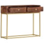 Mesa consola de madera maciza de mango 90x30x75 cm en Mesas auxiliares | Comprar online en Foru.es