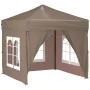 Carpa de fiesta plegable con paredes laterales gris taupe 2x2 m de vidaXL, Carpas y cenadores - Ref: Foro24-93505, Precio: 12...