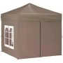 Carpa de fiesta plegable con paredes laterales gris taupe 2x2 m de vidaXL, Carpas y cenadores - Ref: Foro24-93505, Precio: 12...