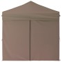 Carpa de fiesta plegable con paredes laterales gris taupe 2x2 m de vidaXL, Carpas y cenadores - Ref: Foro24-93505, Precio: 12...