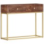 Mesa consola de madera maciza de mango 90x30x75 cm en Mesas auxiliares | Comprar online en Foru.es
