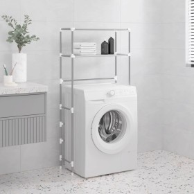 Estantería de 2 niveles sobre lavadora hierro gris 69x28x143 cm de vidaXL, Toalleros - Ref: Foro24-343132, Precio: 24,90 €, D...