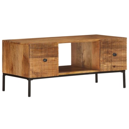 Mesa de centro de madera maciza de mango 90x45x40cm en Mesas de centro | Comprar online en Foru.es