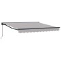 Toldo Retráctil Gris Claro 350 x 250 cm Poliéster y metal en Toldos | Comprar online en Foru.es