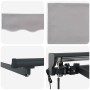 Toldo Retráctil Gris Claro 350 x 250 cm Poliéster y metal en Toldos | Comprar online en Foru.es