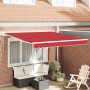 Toldo Retráctil Manual Rojo 350 x 250 cm Poliéster y Aluminio en Toldos | Comprar online en Foru.es
