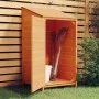 Cobertizo de jardín madera de abeto maciza marrón 55x52x112 cm de vidaXL, Cobertizos - Ref: Foro24-152181, Precio: 120,44 €, ...