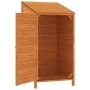 Cobertizo de jardín madera de abeto maciza marrón 55x52x112 cm de vidaXL, Cobertizos - Ref: Foro24-152181, Precio: 120,44 €, ...