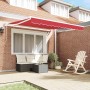 Toldo Retráctil Rojo 350 x 250 cm Poliéster y Aluminio en Toldos | Comprar online en Foru.es