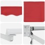 Toldo Retráctil Rojo 350 x 250 cm Poliéster y Aluminio en Toldos | Comprar online en Foru.es