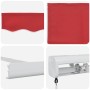 Toldo Retráctil Rojo 350 x 250 cm Tela y Metal en Toldos | Comprar online en Foru.es