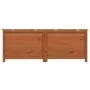 Baúl para cojines madera de abeto maciza marrón 150x50x56 cm de vidaXL, Cajas de almacenaje para exteriores - Ref: Foro24-152...