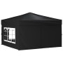 Carpa para fiestas plegable con paredes laterales negro 3x3 m de vidaXL, Carpas y cenadores - Ref: Foro24-93525, Precio: 140,...