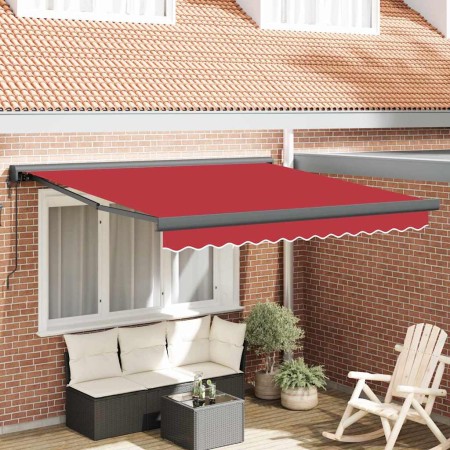 Toldo Rojo 350 x 250 x 165 cm Poliéster y Aluminio en Toldos | Comprar online en Foru.es