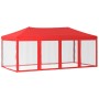 Carpa para fiestas plegable con paredes laterales rojo 3x6 m de vidaXL, Carpas y cenadores - Ref: Foro24-93555, Precio: 196,0...